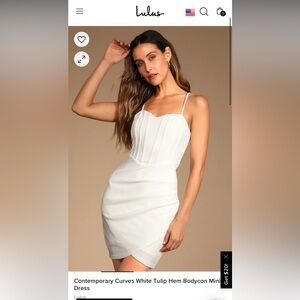 Lulus White Mini Knit Dress